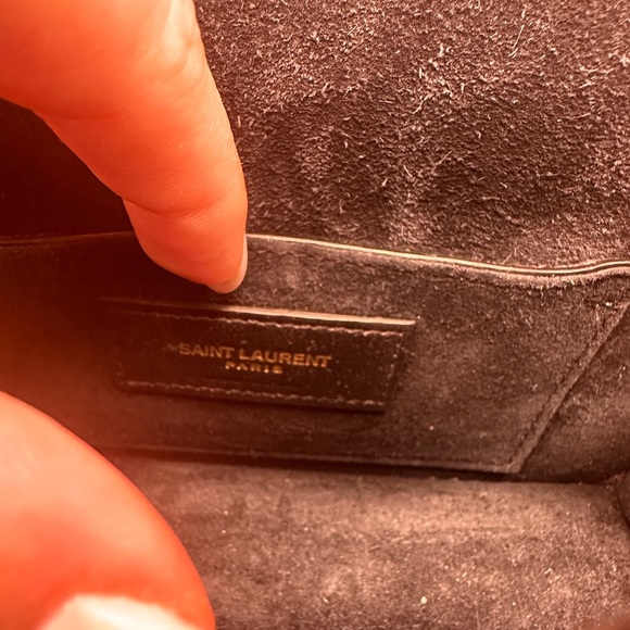 Black Sunset Patent Leather Shoulder Bag Saint Laurent - Picture 7 of 9